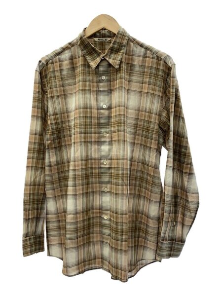 AURALEE(オーラリー) / 21AW/WOOL RECYCLED POLYESTER CLOTH SHIRT/4 