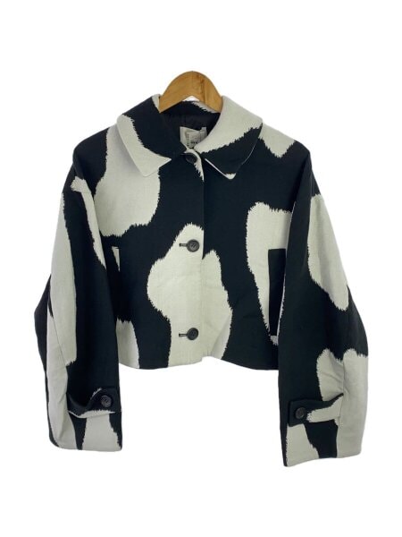 CLANE(クラネ) / BULKY SLEEVE CROPPED JACKET/牛柄ジャケット/1