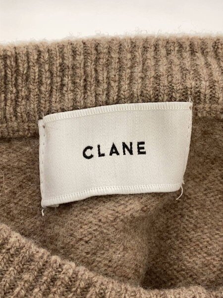 生地見本 CLANE(クラネ) / ARRANGE KNIT TOPS /1/ウール/BRW/17106-2092 | 古着