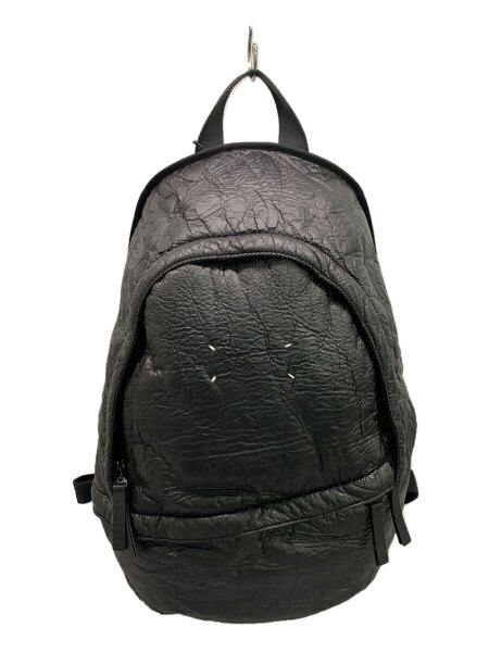 Maison Margiela メゾン マルジェラ シワ加工 リュック ブラック Maison Margiela(メゾンマルジェラ) / シワ加工ナイロンリュック