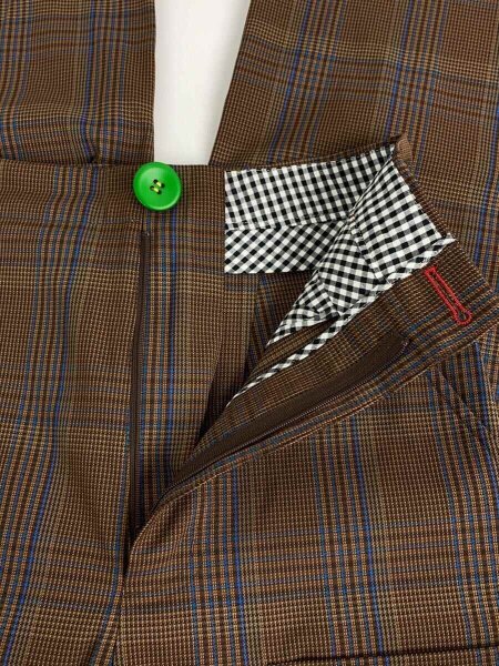 nagonstans(ナゴンスタンス) / Vintage Check/ワイドカーゴパンツ/S 