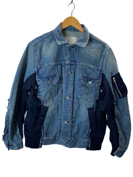 Sacai サカイ ダメージ加工 MA-1 デニムジャケットSCM-022