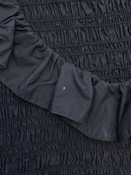 GANNI 半袖ワンピース　34 GANNI(ガニー) / 半袖ワンピース/34/コットン/BLK/6479// | 古着の販売