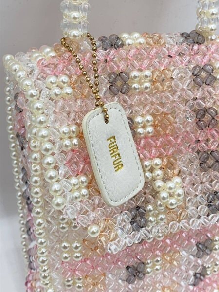 furfur(ファーファー) / ショルダーバッグ/--/PNK/ビーズバッグ | 中古 
