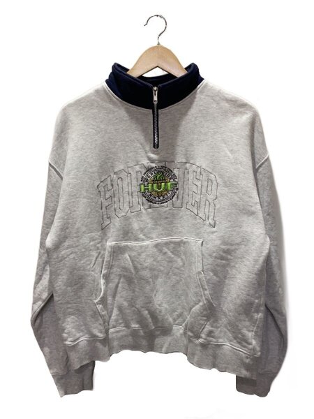 HUF(ハフ) / FOREVER TORCH HALF ZIP/ハーフジップスウェット/M 