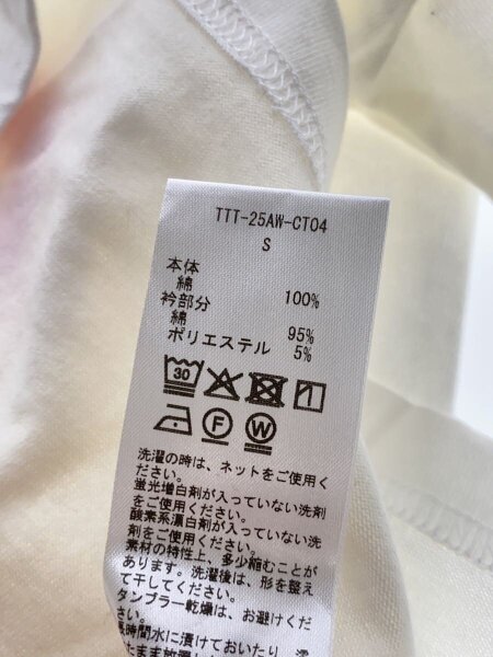 TTT_MSW(ティー) / HIYOKO Tee/Tシャツ/S/コットン/WHT/プリント/ttt