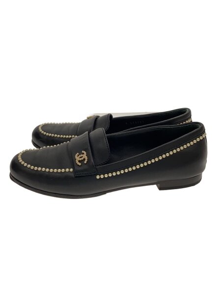 CHANEL(シャネル) / ローファー/36.5/ブラック/レザー/ココマーク 