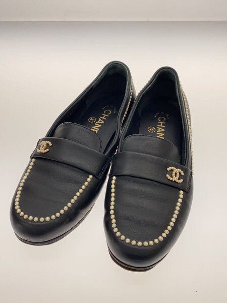 CHANEL(シャネル) / ローファー/36.5/ブラック/レザー/ココマーク 