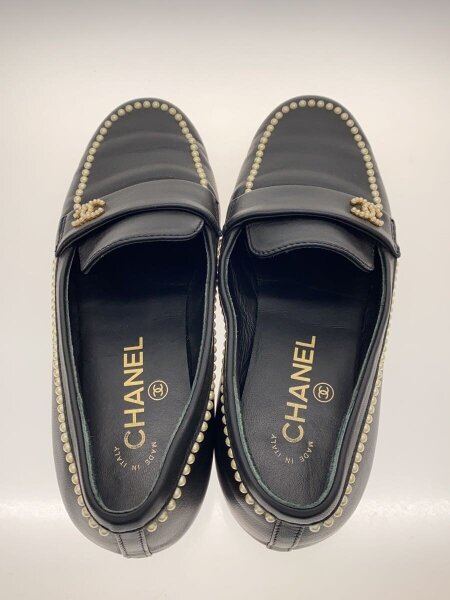CHANEL(シャネル) / ローファー/36.5/ブラック/レザー/ココマーク 