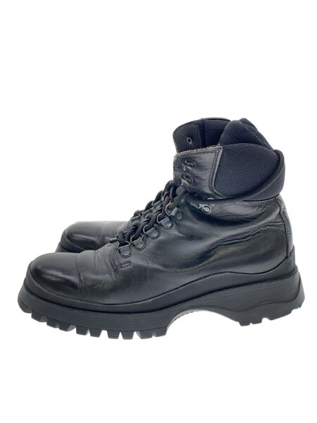 PRADA レースアップブーツ ブラック 美品 PRADA(プラダ) / レースアップブーツ/UK5.5/BLK/レザー/2T 1358 | 中古