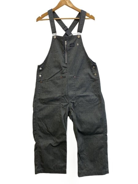 Schott グレー デニムオーバーオール Schott グレー デニム