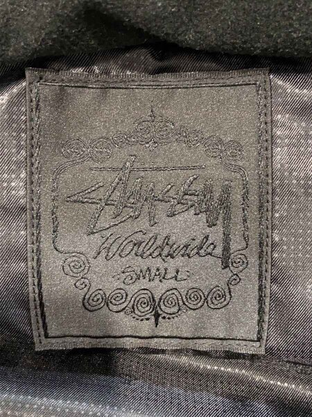 STUSSY(ステューシー) / S/ヘリンボーン/ダウンベスト/S/ウール/GRY