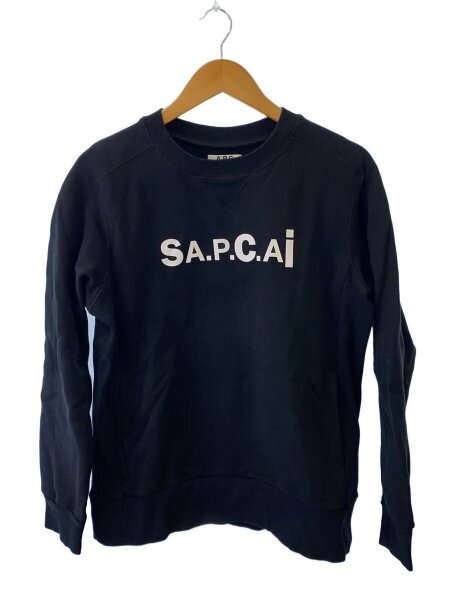 A.P.C.(アーペーセー) / ×sacai/スウェット/S/コットン/BLK/21E2-COEON 