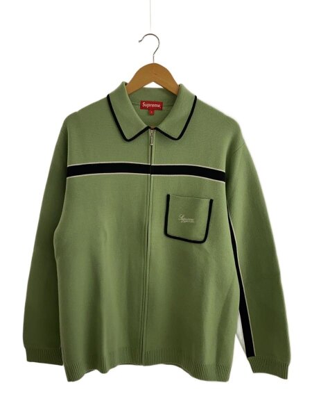 Supreme(シュプリーム) / 21AW/Chest Stripe Zip Up Cardigan/L/ウール 