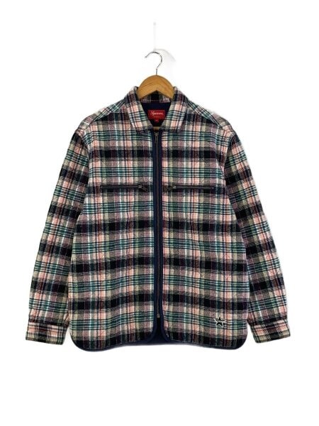 Supreme(シュプリーム) / 19AW/quilted plaid zip up shirt/S/コットン 