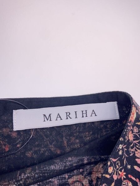 MARIHA(マリハ) / ノースリーブワンピース/36/コットン/BLK/総柄