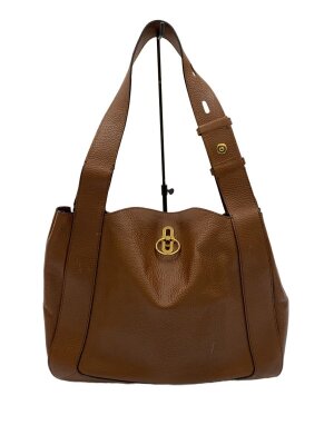マルベリー Mulberry ドクターズバッグ MULBERRY◇ドクターバッグ/2WAY/ショルダーバッグ/レザー/BRW/無地