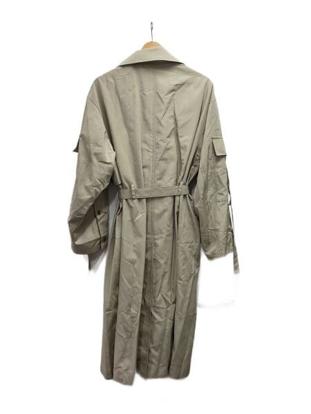 スリットスリーブ トレンチコート スリット コート TAUPE トープ