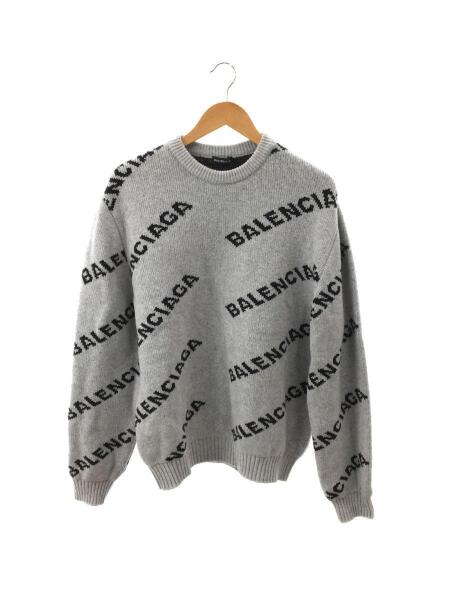 BALENCIAGA(バレンシアガ) / 18aw/ロゴニットセーター(厚手)/L/ウール 