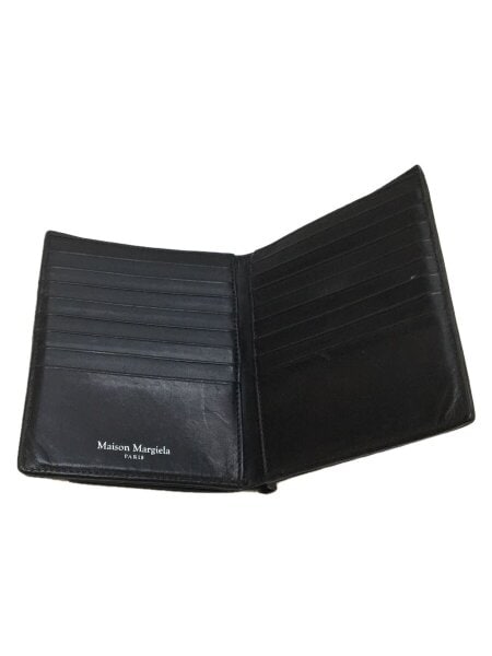 Maison Margiela(メゾンマルジェラ) / 2つ折り財布/レザー/BLK/無地