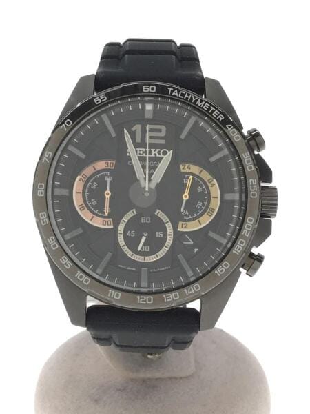 SEIKO(セイコー) / クォーツ腕時計/アナログ/ラバー/BLK/BLK/8T63-00J0 