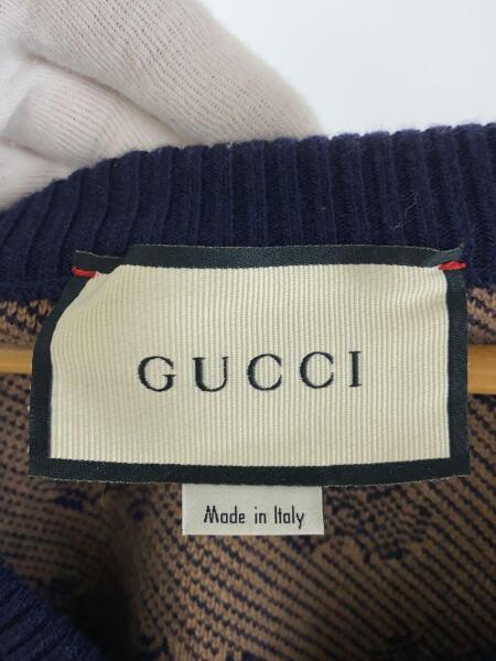 GUCCI / セーター(厚手)/XL/ウール/マルチカラー/総柄/626643 GUCCI(グッチ) / セーター(厚手)/XL/ウール/マルチカラー/総柄/626643