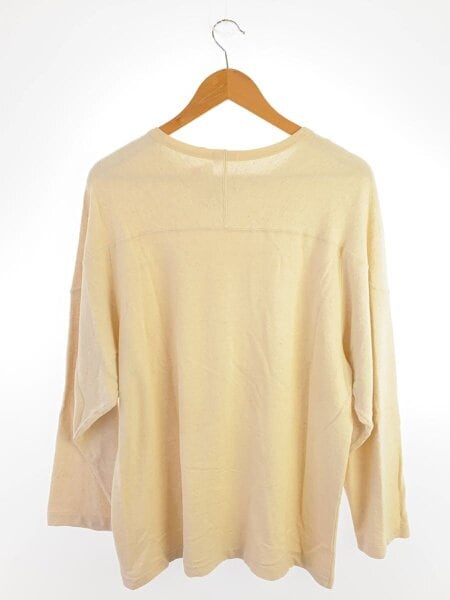 LIDNM(リドム) / 23AW/LINEN FOOTBALL L/S TEE/長袖Tシャツ/S/リネン 