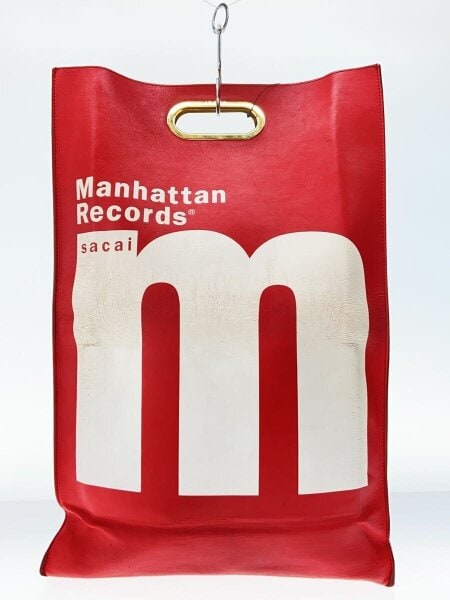 Sacai サカイ ×MANHATTAN RECORDS 2wayクラッチラムレザートートバッグ 
