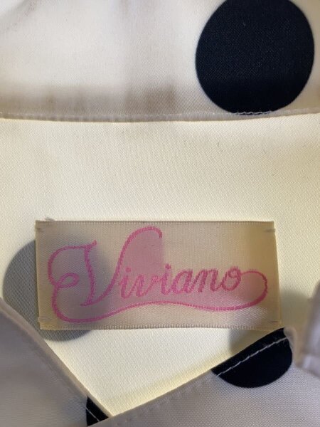 VIVIANO/長袖ブラウス/-/-/GRY VIVIANO フリルブラウス ホワイト 長袖 