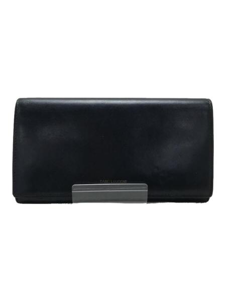 SAINT LAURENT(サンローラン) / 長財布/レザー/黒/メンズ/二つ折り/金 