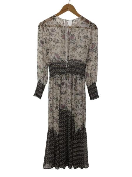 SNIDEL(スナイデル) / モダンフラワーデザインロングワンピース/FREE  