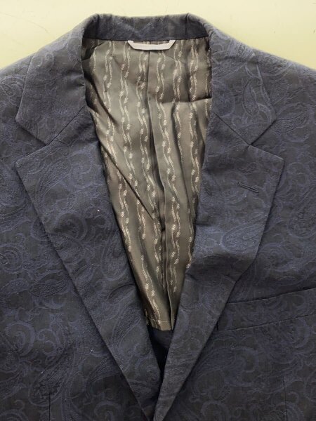 KENNETH FIELD / ジャケット/36/コットン/NVY/ペーズリー KENNETH FIELD(ケネスフィールド) / ジャケット/36/コットン/NVY