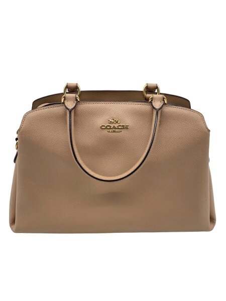 COACH(コーチ) / リリー・キャリーオール/レザー/BEG/無地 | 中古品の 