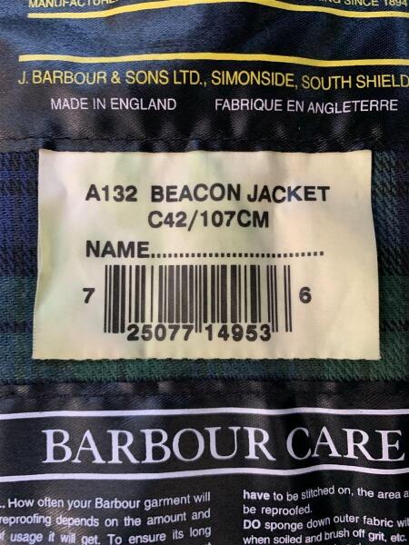 Barbour(バブアー) / beacon jacket/ジャケット/--/コットン/グレー 