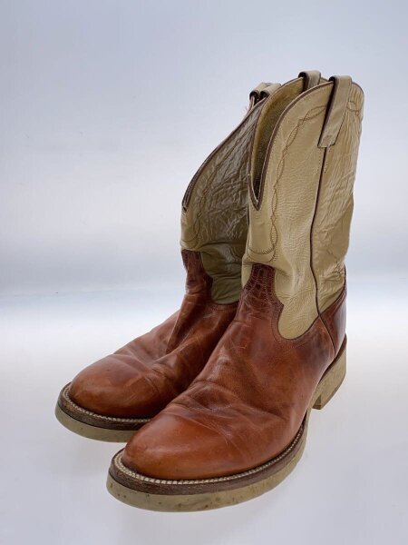 トニーラマ ウェスタンブーツ 7 1/2 ブラック ブラウン ロング小鳥の巣