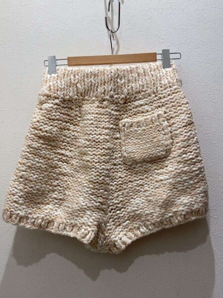Sea Room lynn / 23AW/ハンドメイドケーブルニットショートパンツ/FREE/アクリル/BRW/003230006// Sea Room lynn(シールームリン) / 23AW/ハンドメイドケーブルニット