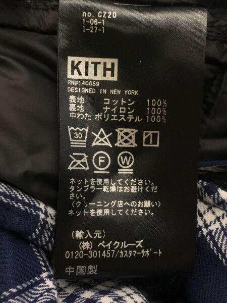 KITH(キス) / キルティングジャケット/XL/コットン/NVY/チェック/20