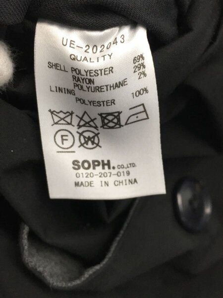 uniform experiment / コート/1/ポリエステル/BLK/無地/UE-202043 uniform experiment(ユニフォームエクスペリメント) / コート/1