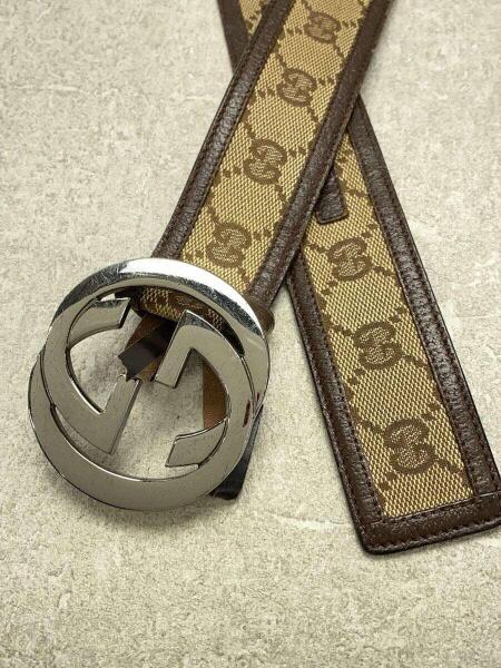 GUCCI(グッチ) / ベルト/キャンバス/BRW/総柄/メンズ/114876・214351