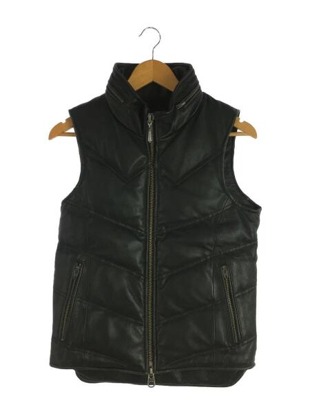 JACK ROSE(ジャックローズ) / ダウンベスト/2/豚革/BLK/220713J/擦れ有