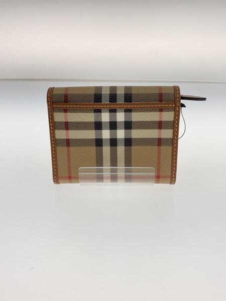 BURBERRY(バーバリー) / 3つ折り財布/レザー/BRW/チェック/レディース