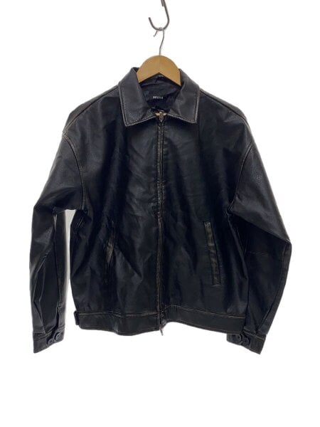 BEAMS(ビームス) / レザージャケット・ブルゾン/M/ポリエステル/BLK/11