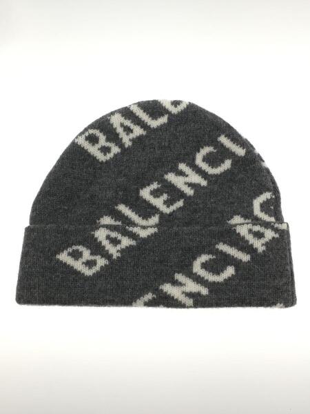 BALENCIAGA ニット帽グレー