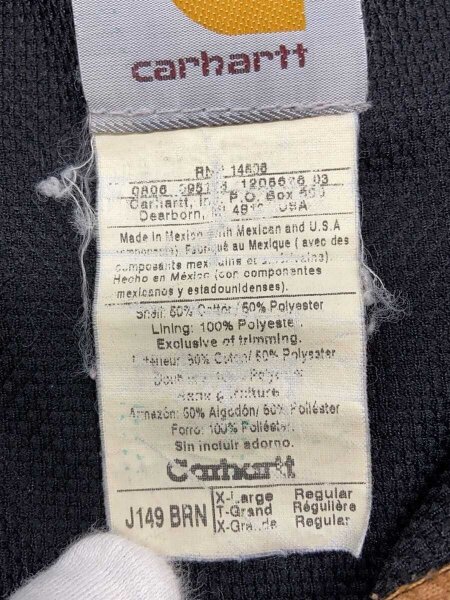 Carhartt(カーハート) / ジップパーカー/XL/コットン/BRW/無地/J149