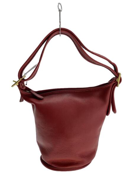 COACH(コーチ) / ショルダーバッグ/レザー/RED/無地 | 中古品の販売
