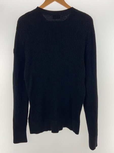 【美品】MONCLER 薄手ニット 黒 MONCLER(モンクレール) / ニット・セーター(薄手)/L/コットン/BLK