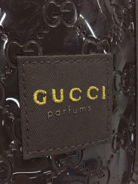 GUCCI(グッチ) / GUCCI parfums/ノベルティポーチ/GG/PVC/ブラウン/傷 
