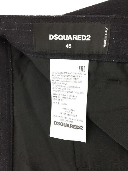デットストック品【DSQUARED2】S74KA0772　ブラック　パンツ　46 DSQUARED2(ディースクエアード) / スラックスパンツ/46/ウール