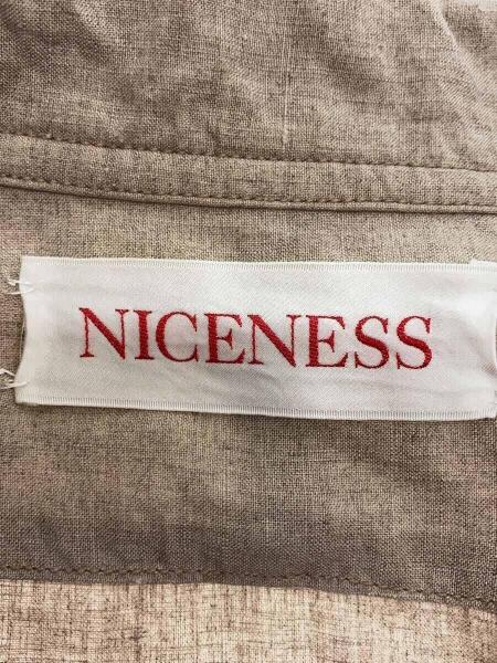 NICENESS(ナイスネス) / DEAN/長袖シャツ/L/リネン/ベージュ/NN 