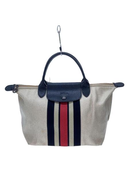 LONGCHAMP(ロンシャン) / トートバッグ/キャンバス/CRM/ストライプ 